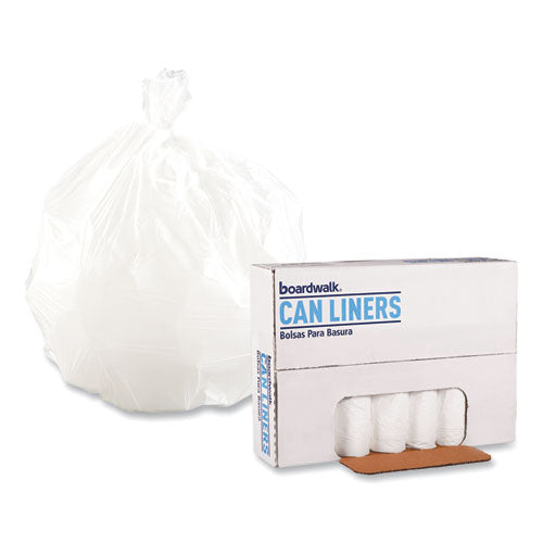 24" X 32" LDPE White Can Liners 10-16 Gal - 0.5 Mil (500/Case) image 0
